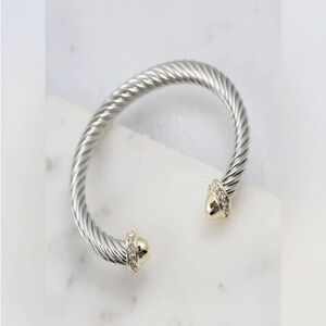 Elegant Silver and Gold Women's Bracelet